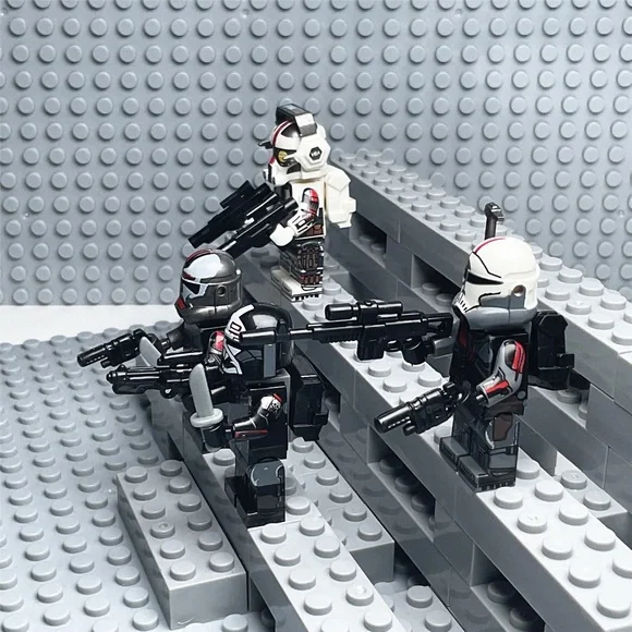 Star Wars Bad Batch Armored Clone Force 99 Custom Minifigures Lot of 4 - Picture 3 of 3